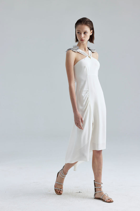 15.White wing dress