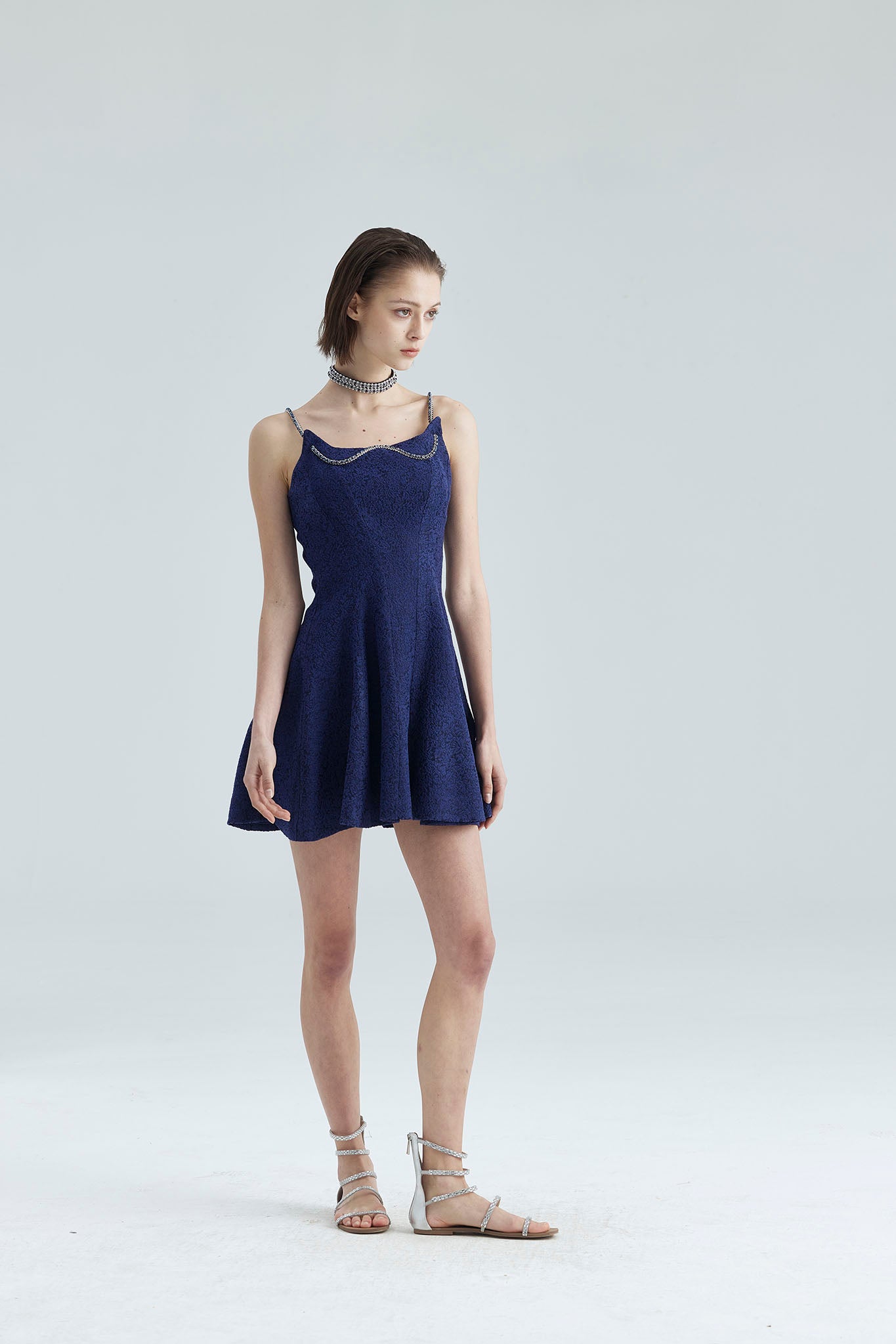 29.Blue beaded dress