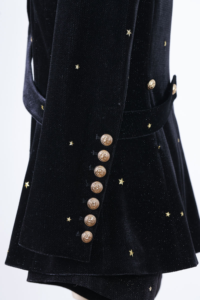 28. Star embroidered suit