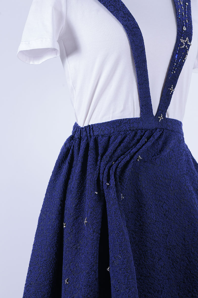 31.Blue suspender dress